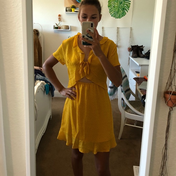 princess polly yellow dress